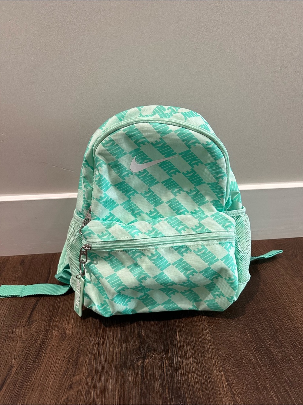 Nike Mint Green Patterned Mini Backpack